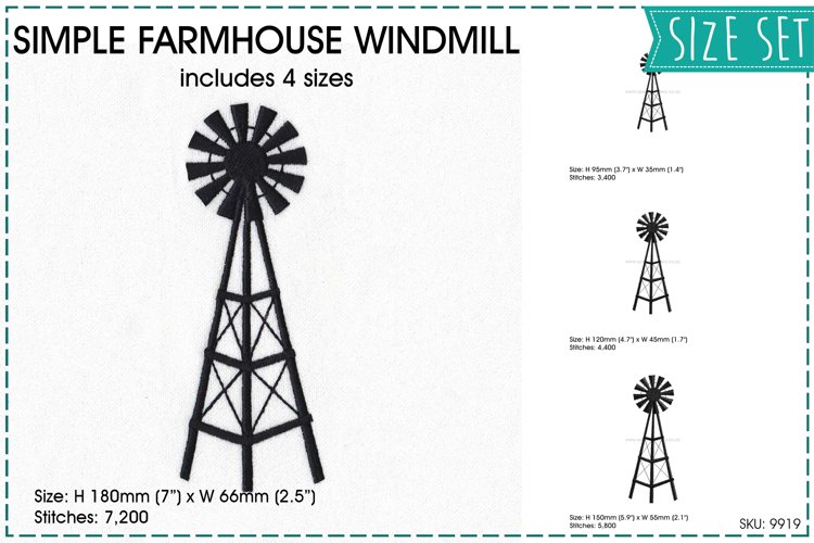 Simple Farmhouse Windmill (914076) | Designs | Design Bundles
