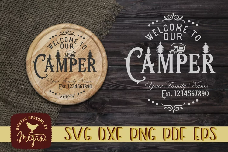Custom Camping SVG cut file