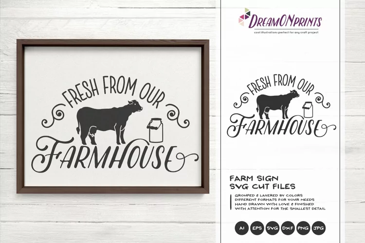 Fresh from Our Farmhouse SVG - Farm Sign SVg