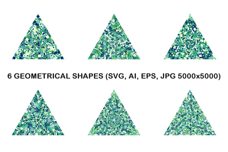 6 Mosaic Pattern Triangles example image 1