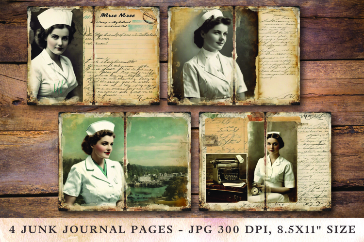 Junk Journal Pages - nurse
