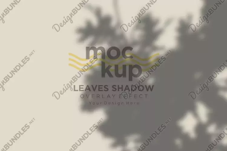 Leaves Shadow Overlay Effect Mockup