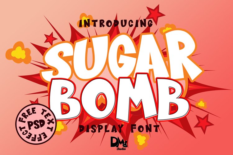 SUGAR BOMB - DISPLAY FONT example image 1