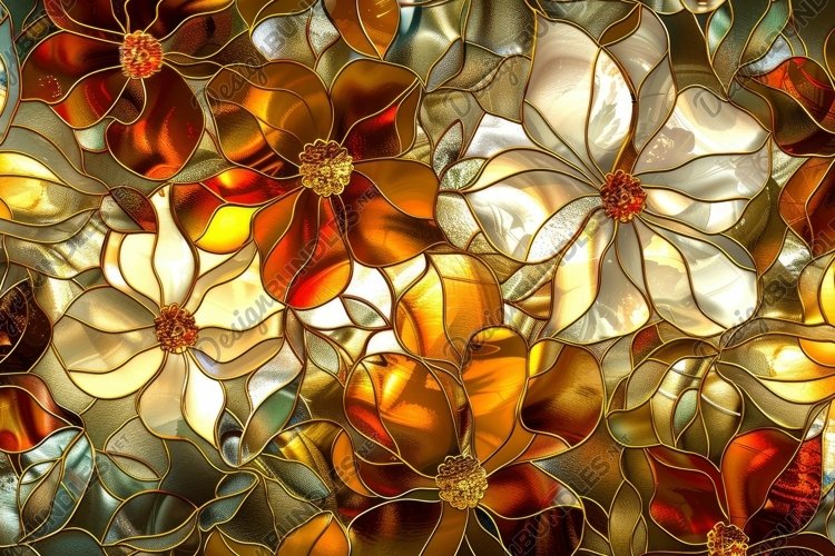 Stained Glass Texture Image 19