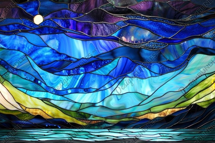 Stained Glass Texture Image 16