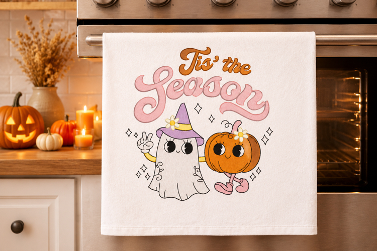 Halloween Ghosts, Tis the Season Embroidery Design