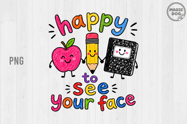 Happy to See Your Face|Cute Back to School Teacher Apple Pen