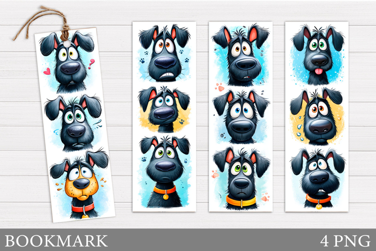 Cute Dog Bookmark Design. Funny Dog Bookmark Sublimation example image 1