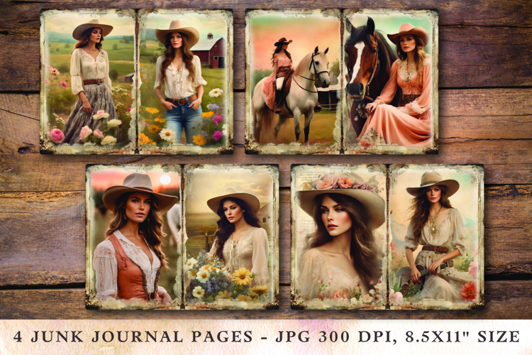 Vintage Cowgirl Clipart Image 18