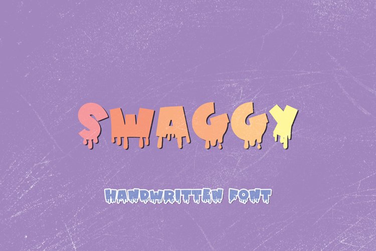 Swaggy - A Spooky Handwritten Display Font example image 1