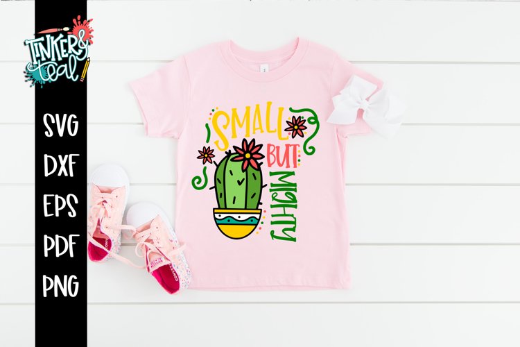 Small But Mighty Cactus SVG example image 1