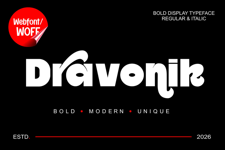 Dravonix Modern Bold Webfont