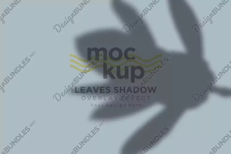 Leaves Shadow Overlay Effect Mockup