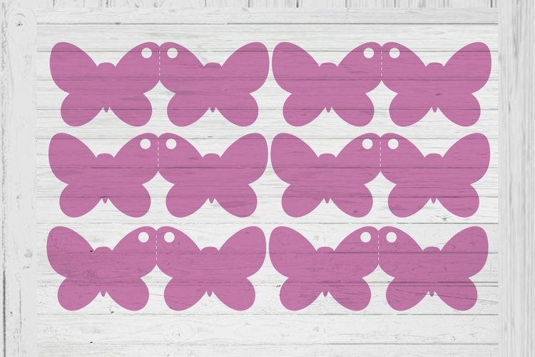 2 inch butterfly fold in half card tag ai dxf sag png files example image 1