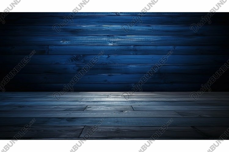 interior floor blue background