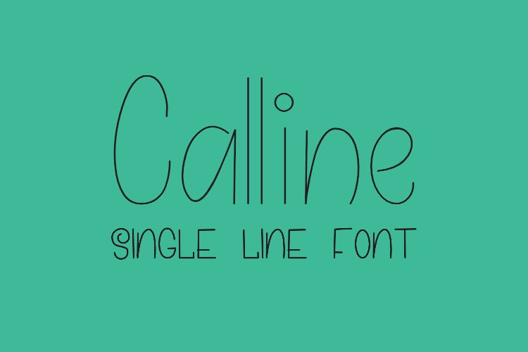 Calline - Single Line - Hair Line Font example image 1