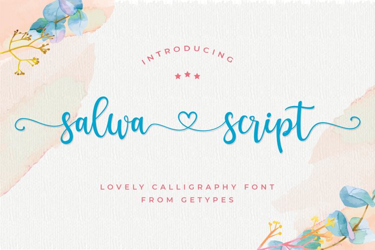 Salwa Script | a lovely font example image 1