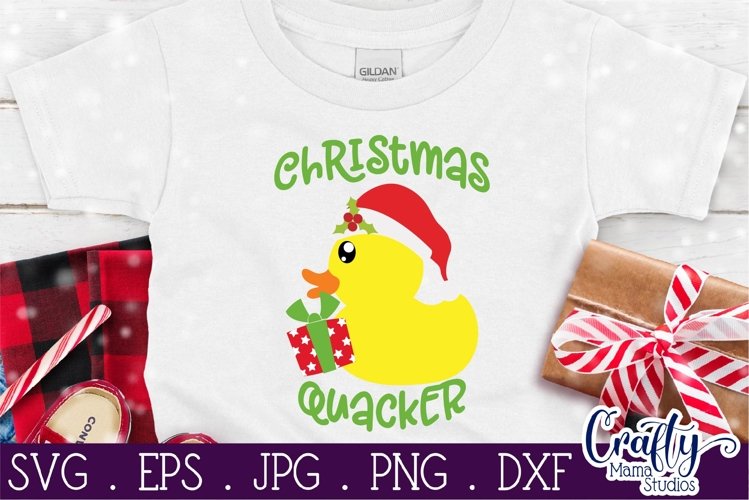 Christmas Quacker Svg, Duck Svg example image 1