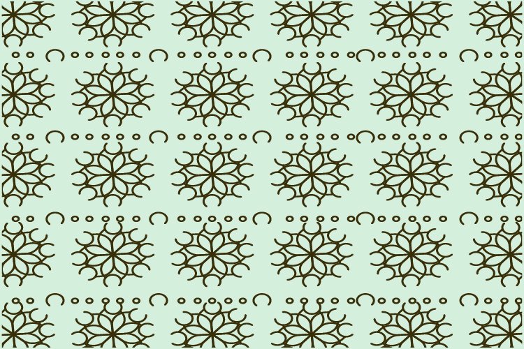 Flower line pattern example image 1