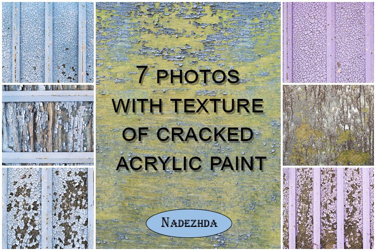 Cracked acrylic paint texture example image 1