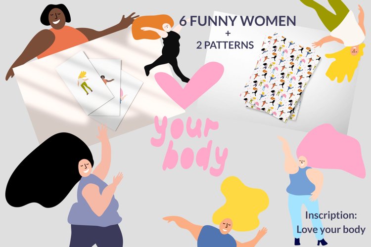 Fun girls are dancing. Body positive example image 1