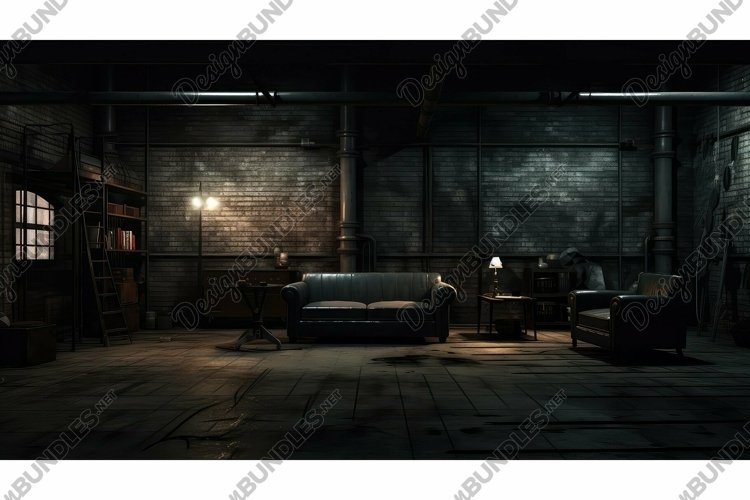 lighting industrial room dark example image 1