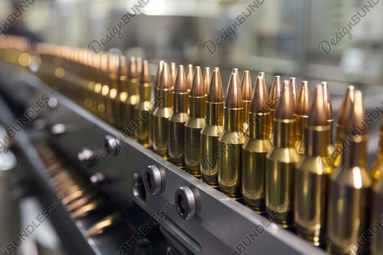 Ammunition Production Line Background Wallpaper example image 1