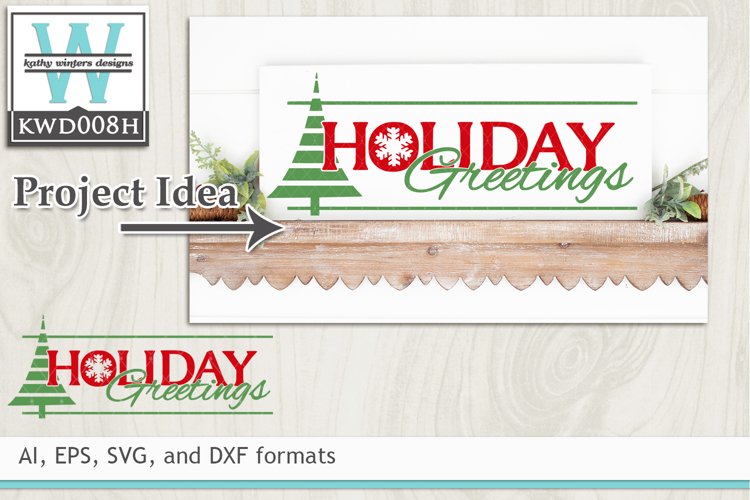 Christmas SVG - Holiday Greetings example image 1