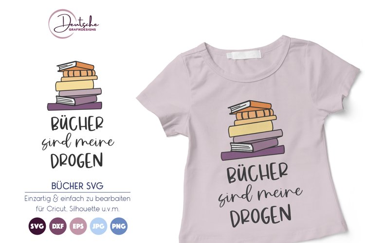 Bücher sind meine Drogen | Buch SVG