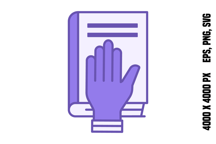 Colored Taking Oath Icon