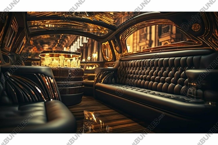 elegant blurred limo interior example image 1