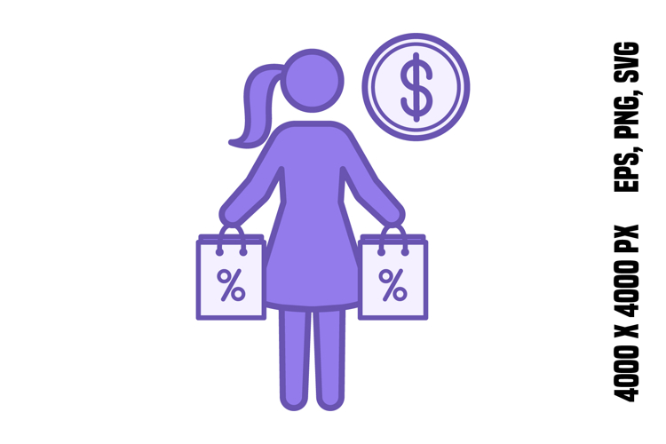 Colored Shopping Icon