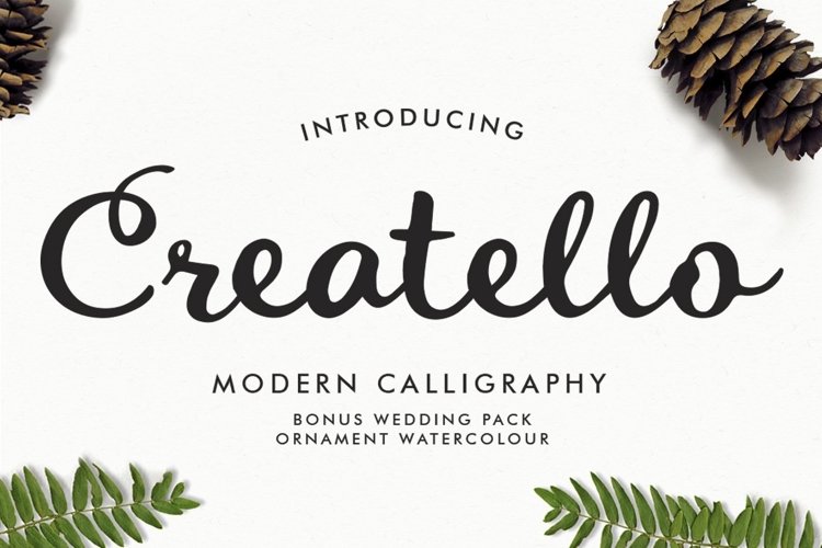Web Font Creatello Script example image 1