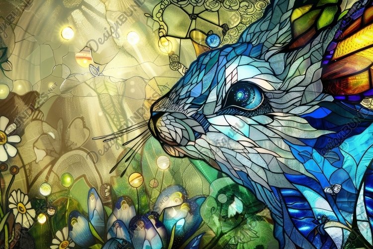 Stained Glass Texture Image 4