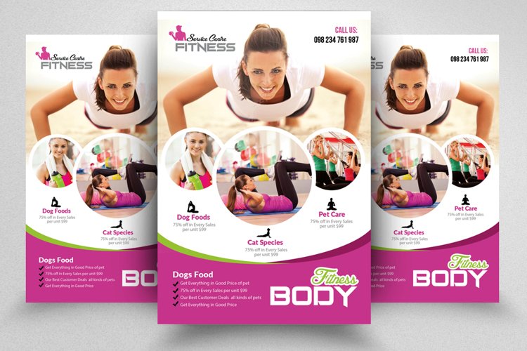 Body Fitness Flyer Template example image 1