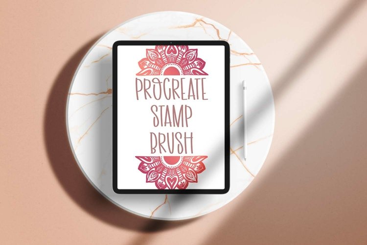 Mandala Monogram Stamp Effect - Procreate Brush