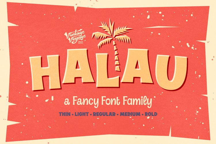 Halau Font Family example image 1
