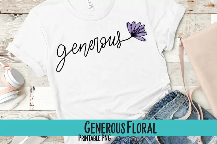 Floral Generous Sublimation PNG