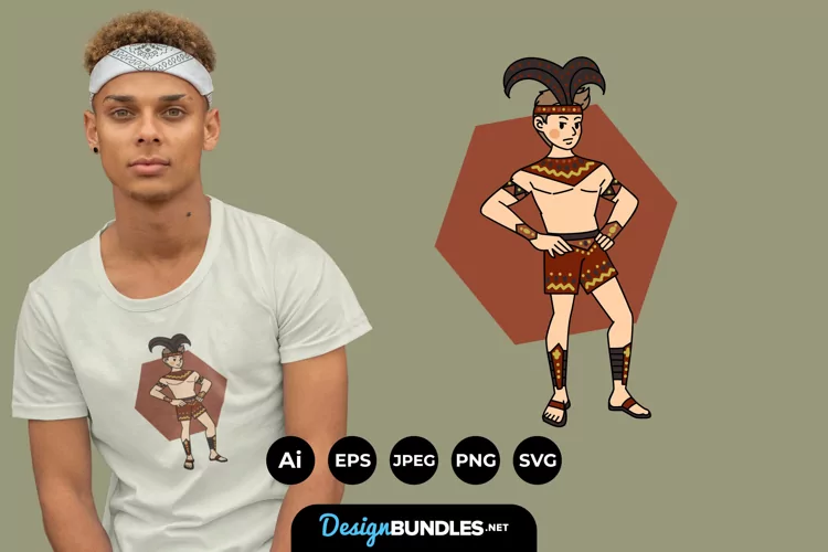Male at the Carnival for T-Shirt Design