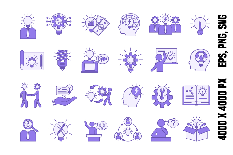 Purple Idea Icons example image 1