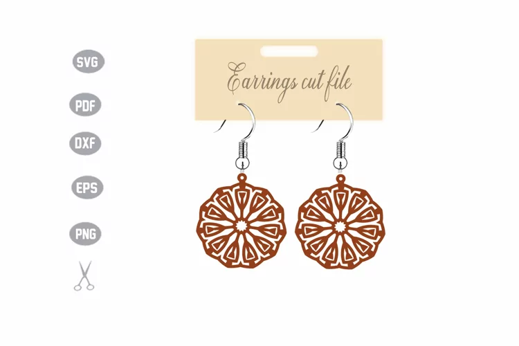 Earrings Template SVG