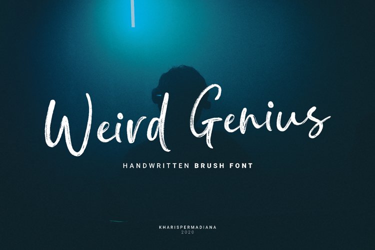 Weird Genius - Handwritten Brush Font example image 1