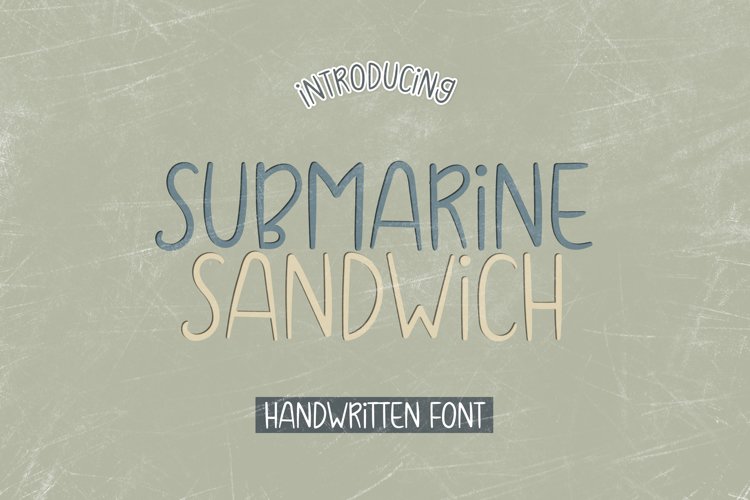 Submarine Sandwich - A Skinny Handwritten Font example image 1