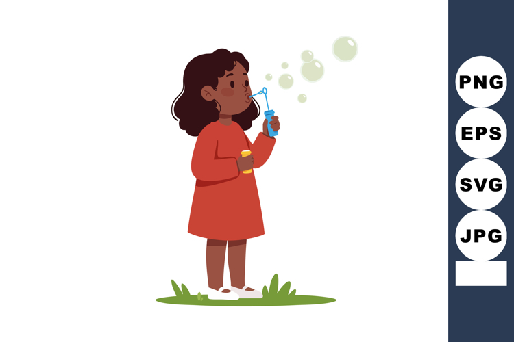 Blowing Bubbles Clipart Image 6