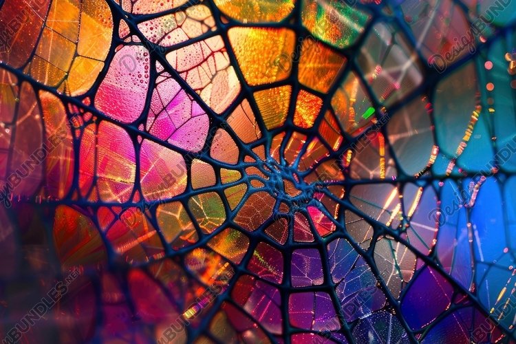 Colorful Net Background Wallpaper example image 1
