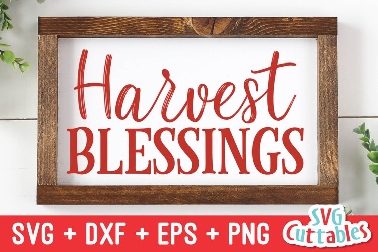 Fall Sign SVG | Harvest Blessings | Sign