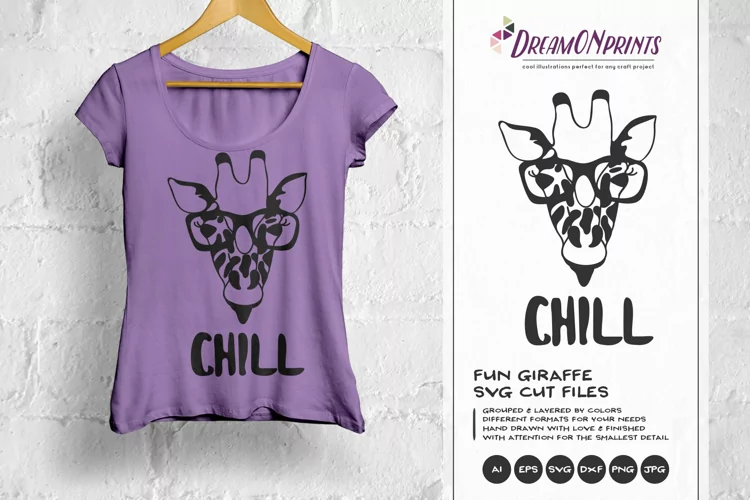 Giraffe SVG Cut File - Chill Svg