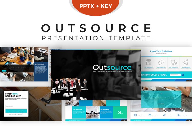 Outsource Presentation Template example image 1