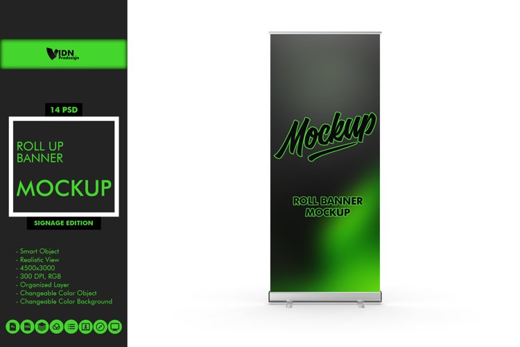 Roll Banner Mockup example image 1