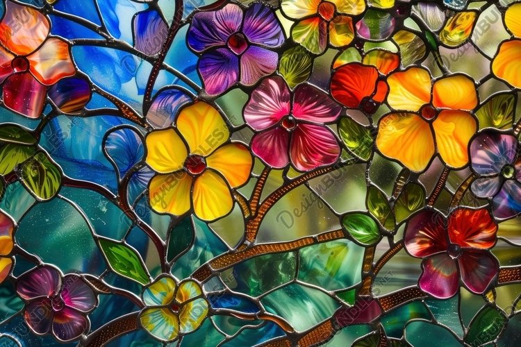 Stained Glass Texture Image 11